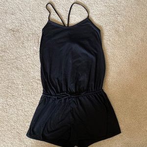 Black swim coverup